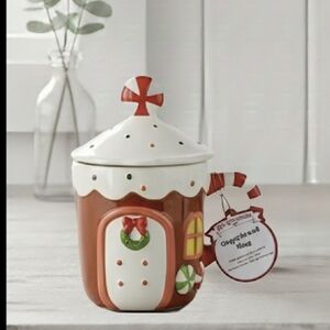 NEW Mr. Christmas Gingerbread House Mug with Topper